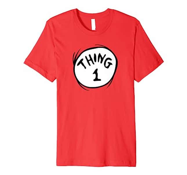 Image for article titled Dr. Seuss Thing 1 Emblem Premium T-Shirt, Now 15% Off