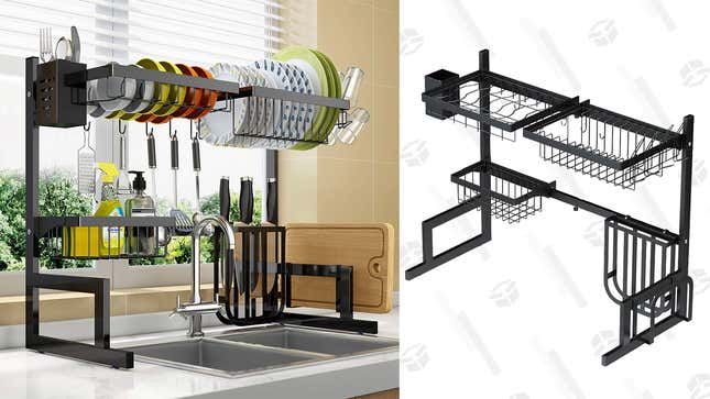 Lonove Over Sink Adjustable Dish Drying Rack | $45 | Amazon | Clip Coupon