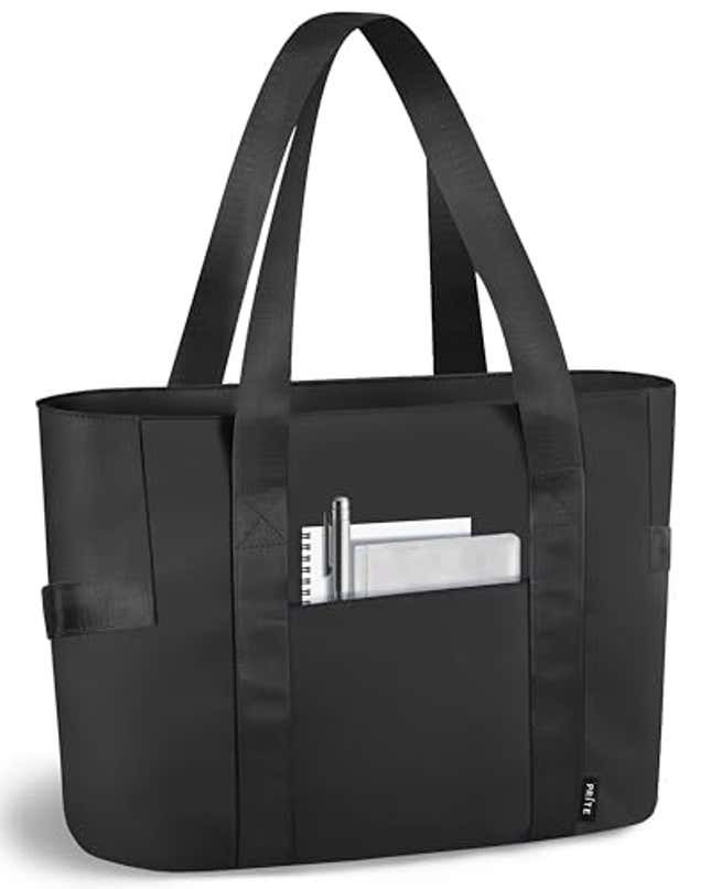 Image for article titled Prite Tote Bag for Women Weekender Bag with Laptop Compartment for Work Nurse Travel Gym(Black), Now 24% Off