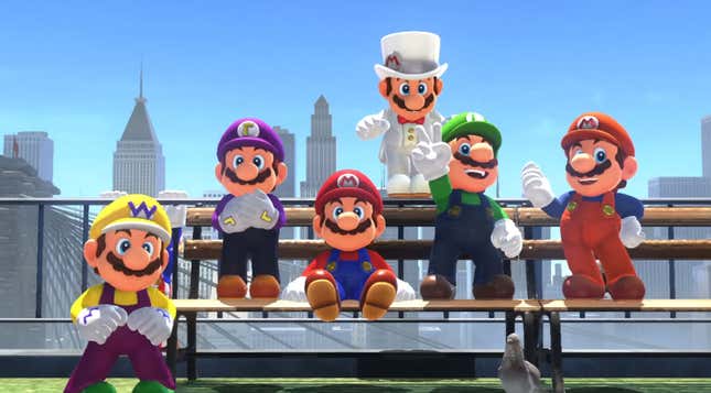 Super Mario Odyssey has co-op, will let you play as Mario's hat