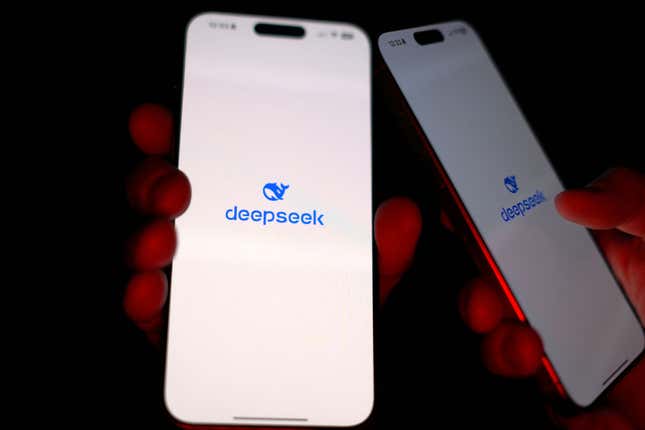 Image for article titled DeepSeek AI app aims to reshape global chatbot communications