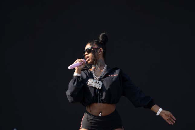 CHICAGO, ILLINOIS - AUGUST 02: Sexyy Red performs live during Lollapalooza at Grant Park on August 02, 2024 in Chicago, Illinois. 