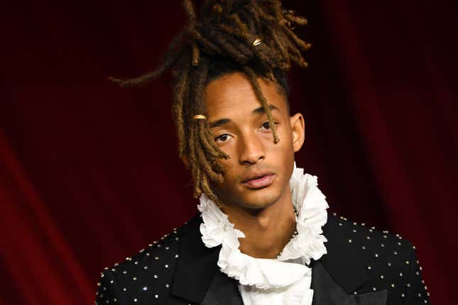 Jaden Smith arrives for the 4th Annual Academy Museum Gala at the Academy Museum of Motion Pictures in Los Angeles, October 19, 2024.