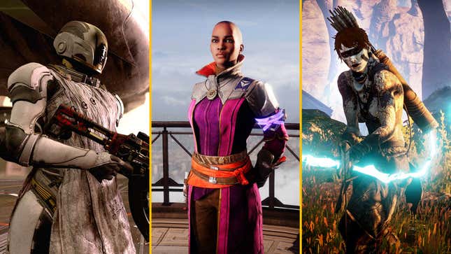 The Starborn, Ikora, and a character from Dragon Age: Inquisition are arranged in a composite image.