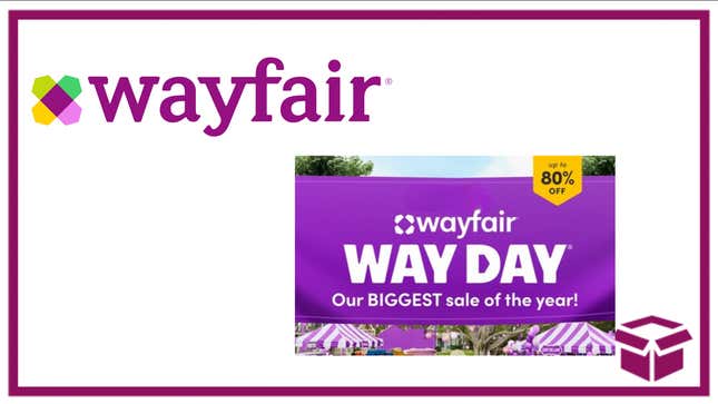 Image for article titled Save up to 80% on Home Goods and More During the ‘Anti-Prime’ Wayfair Way Day Sale