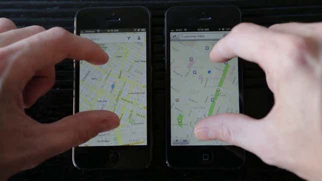 Google vs. Apple Maps: Total Domination
