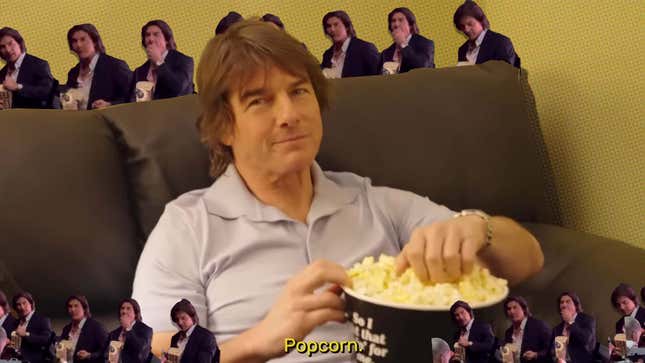 Image for article titled Tom Cruise Is A Movie Theater Popcorn Sicko