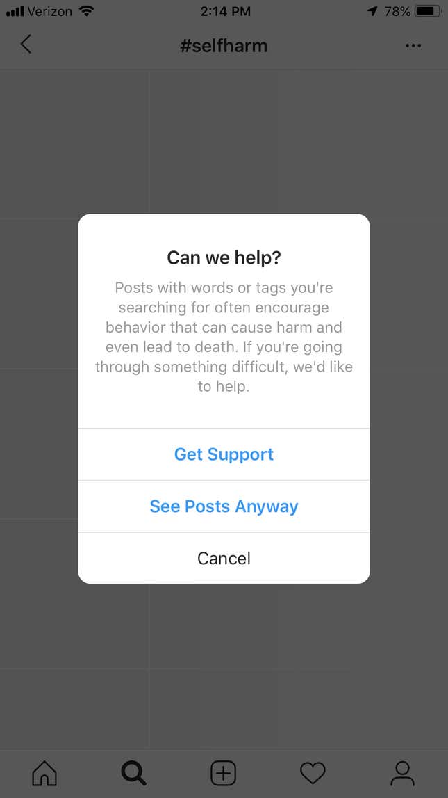 Instagram is banning graphic images of self-harm