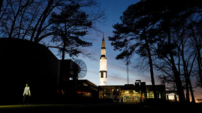 File photo of the U.S. Space & Rocket Center in Huntsville, Alabama on Jan. 8, 2019.
