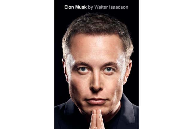 This cover image released by Simon &amp; Schuster shows &quot;Elon Musk&quot; by Walter Isaacson. (Simon &amp; Schuster via AP)