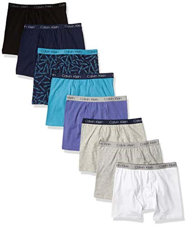 Image for article titled Calvin Klein Boys Boxer Brief Underwear 8 Pack, Now 26% Off
