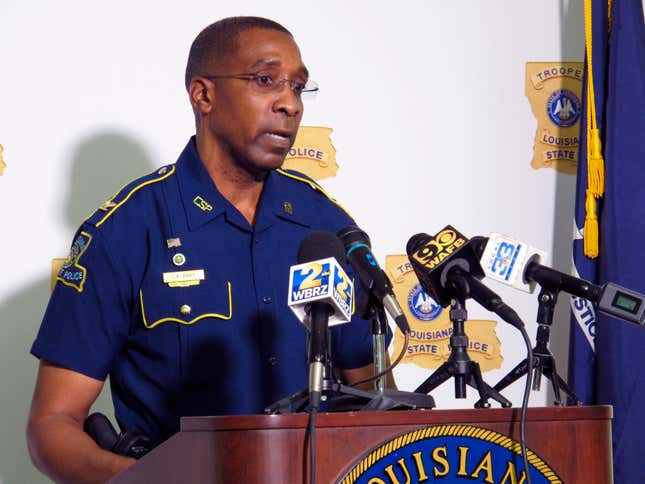 Col. Lamar Davis, superintendent of the Louisiana State Police, speaks about the agency’s release of video involving the death of Ronald Greene, at a press conference held Friday, May 21, 2021, in Baton Rouge, La