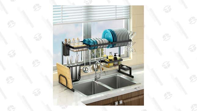 PUSDON Over Sink Dish Drying Rack