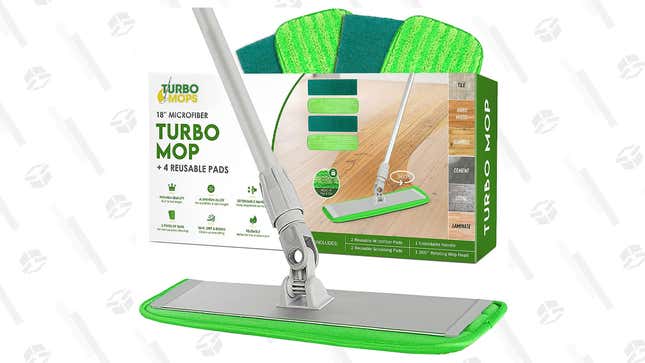 Turbo Microfiber Mop Floor Cleaning System | $32 | Amazon | Clip Coupon