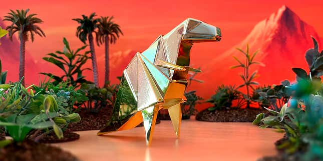 Image for article titled What if Blade Runner&#39;s Unicorn Was a Metal T-Rex?