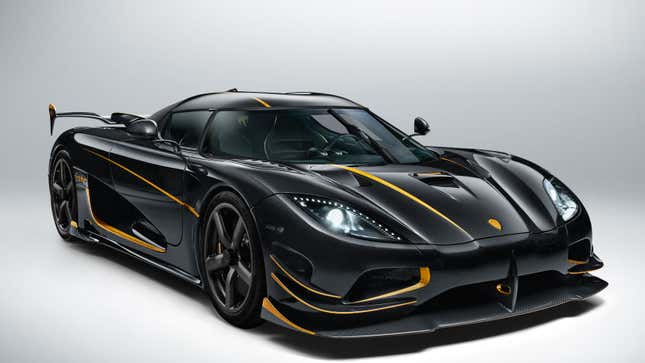 A photo of the Koenigsegg Agera Supercar. 