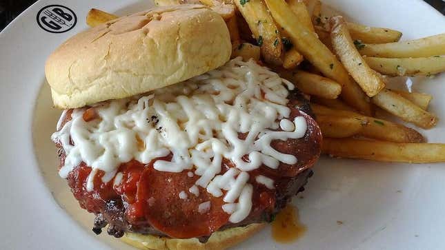 Pepperoni burger