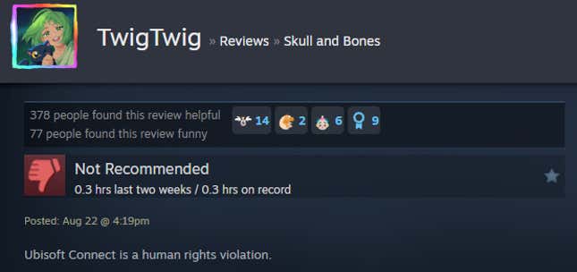 Image for article titled Skull And Bones, As Told By Steam Reviews