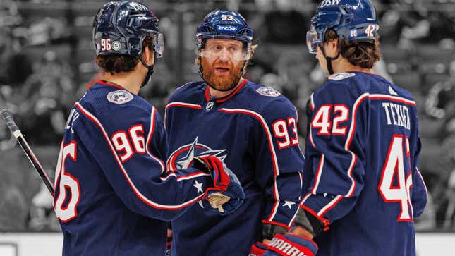 Boone Jenner, Columbus Blue Jackets beat San Jose Sharks