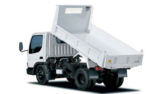 The Mazda Titan Dump flat-bead truck 