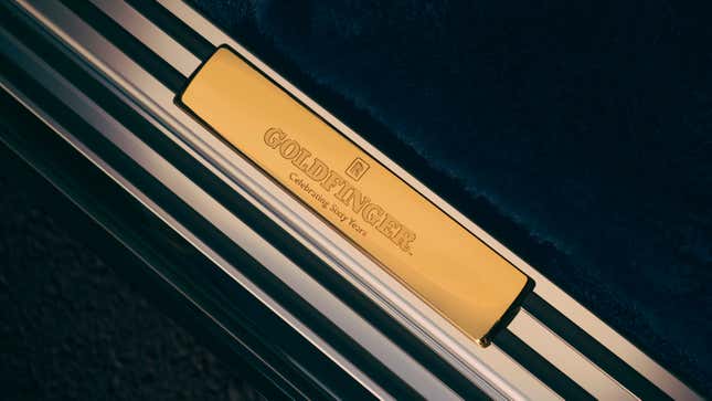 Gold treadplate of the Rolls-Royce Goldfinger one-off