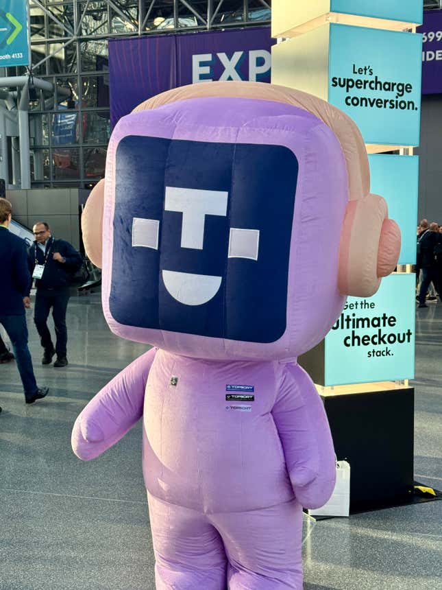 A chatbot at the NRF event on Jan. 14, 2025. 