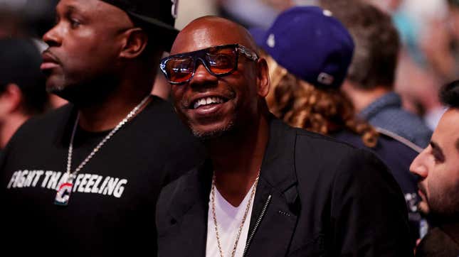  Dave Chappelle looks on during UFC 264: Poirier v McGregor 3 at T-Mobile Arena on July 10, 2021 in Las Vegas, Nevada.