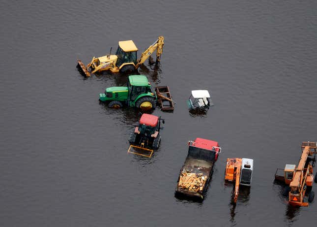 Image for article titled Photos: Florence’s destructive flooding, seen from the air