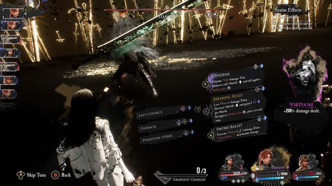 Maelle selects attack abilities.