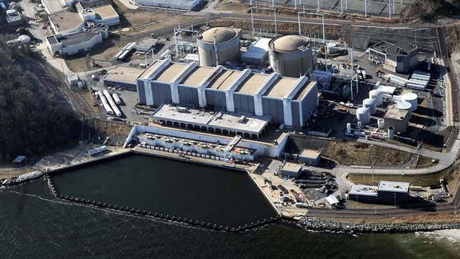 La planta de energía nuclear de Calvert Cliffs en la bahía de Chesapeake en Lusby, Maryland