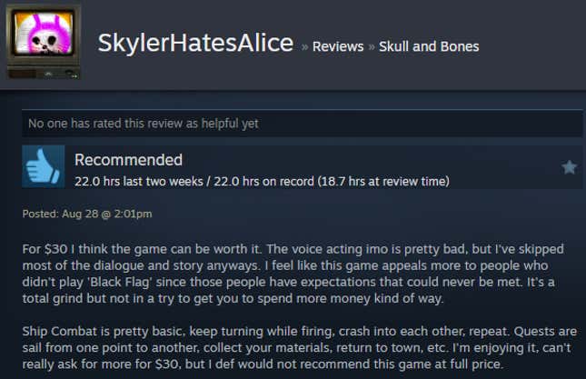 Image for article titled Skull And Bones, As Told By Steam Reviews