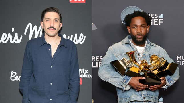 Imagen para el artículo titulado Andrew Schulz se convierte en una auténtica Karen cómica al hablar de su chiste viral sobre Kendrick Lamar.