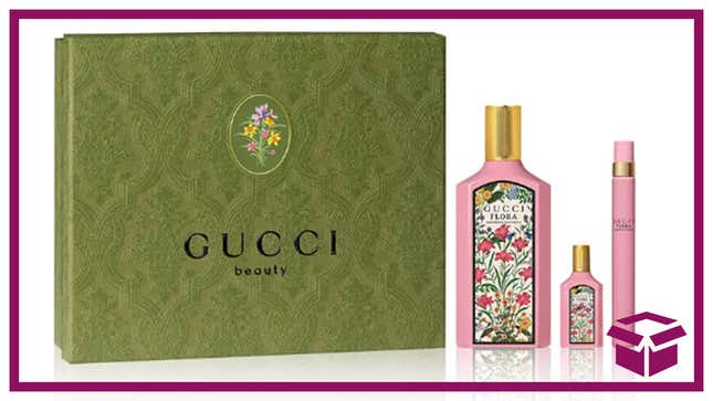 Image for article titled Gucci Flora Gorgeous Gardenia 3 Piece Perfume Gift Set for Mother&#39;s Day, 33% Off with Code at Macy&#39;s!