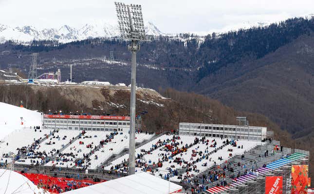 Sochi empty seats