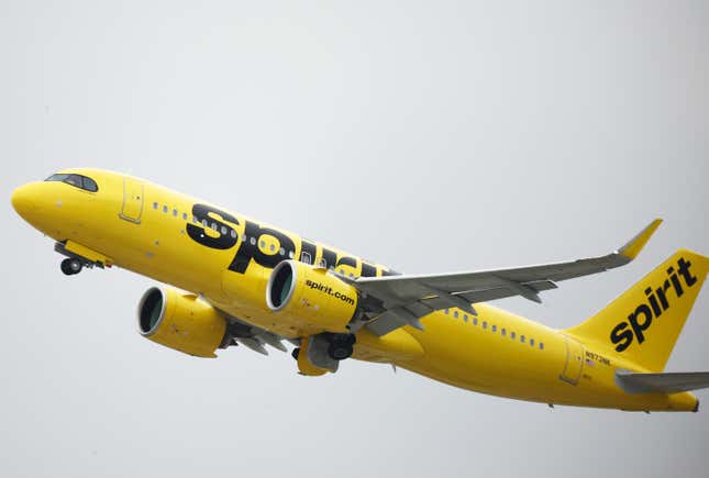 Image for article titled Bankrupt Spirit Airlines is trying to convince flyers that it&#39;s cheap and fancy at the same time