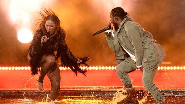 Beyoncé and Kendrick Lamar in 2016