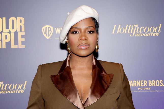 Fantasia Barrino attends THR Presents Live: The Color Purple at Crosby Hotel on December 11, 2023 in New York City.