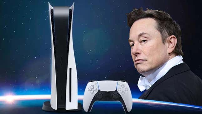 Elon Musk hat eine PlayStation 5 im Auge. 