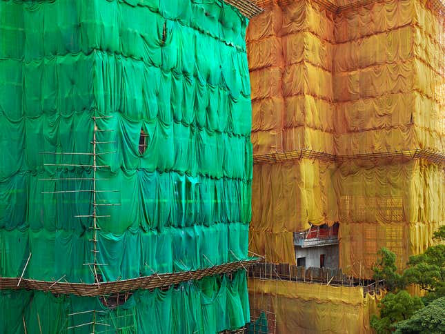 “Green – Orange Cocoon, Hong Kong—2013”