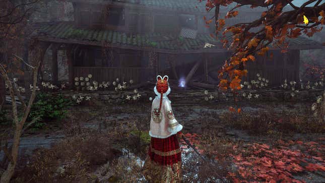 Where To Find All Faces Of The Past The protagonist of Wuchang stands before a gesture spot.