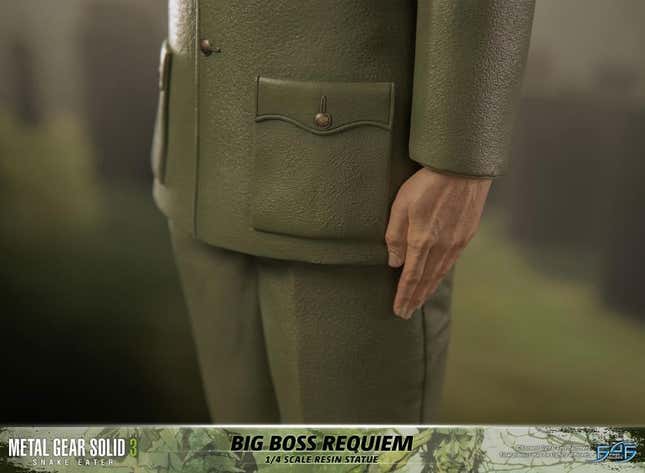 A photo of the new Big Boss MGS 3 statue.