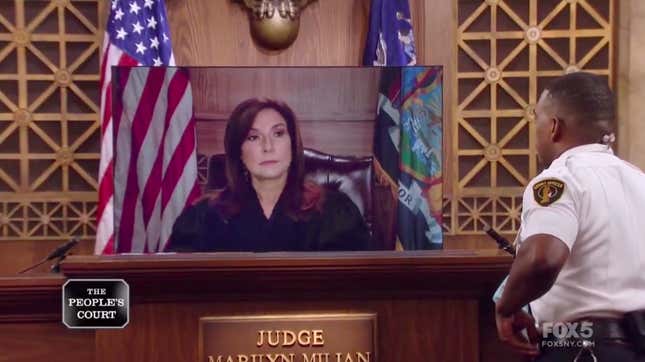 Image for article titled The People's Court Is Now Working From Home, Too