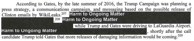 Image for article titled All of the Trump campaign’s contacts with WikiLeaks