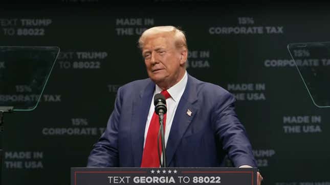 Image for article titled Donald Trump Doubles Down On 200-Percent Imported Car Tariffs: &#39;One Of The Most Beautiful Words I&#39;ve Ever Heard&#39;