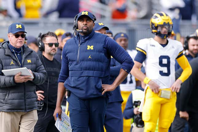 Sherrone Moore Is 1st Black Head Coach In OSU-Michigan Rivalry