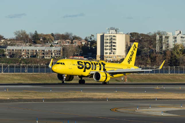 Ein Flugzeug von Spirit Airlines