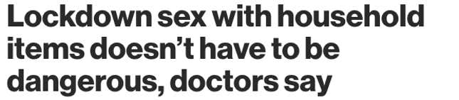 Image for article titled Sounds Like Some Of Us Are Getting Weird With Household Objects