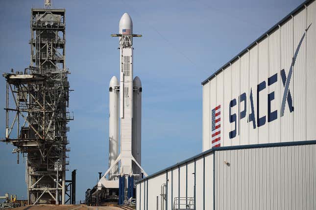 SpaceX has won at least one U.S. government contract worth almost $2 billion. 