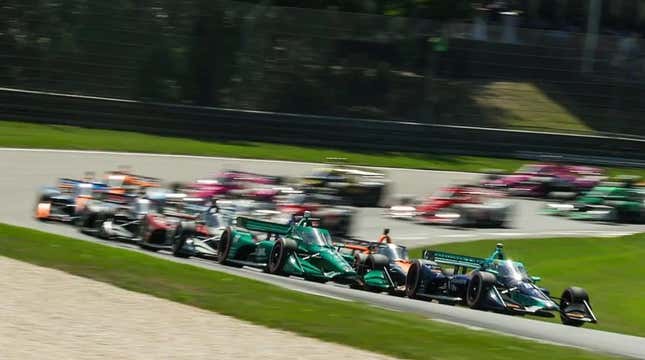 The start of the 2023 Children's of Alabama Indy Grand Prix at Barber Motorsports Park