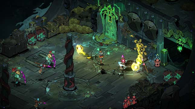 Melinoë is seen doing battle with enemies in a gameplay screenshot from Hades 2.